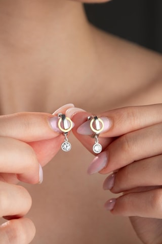 Boucles d’oreilles - Argent et zircons