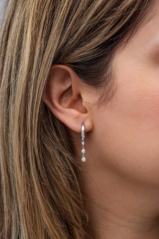 Boucles d’oreilles - Argent et zircons