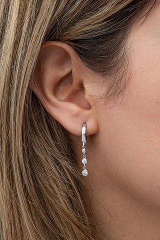 Boucles d’oreilles - Argent et zircons