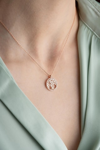Collier - Argent et zircons