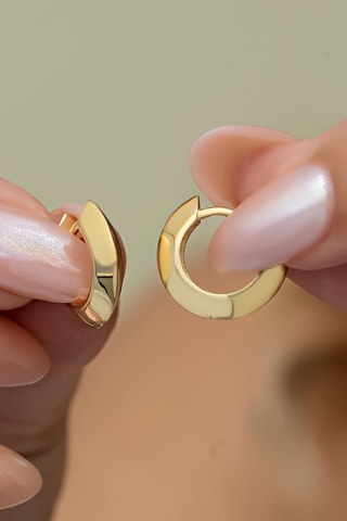 Créoles - Argent plaqué or jaune