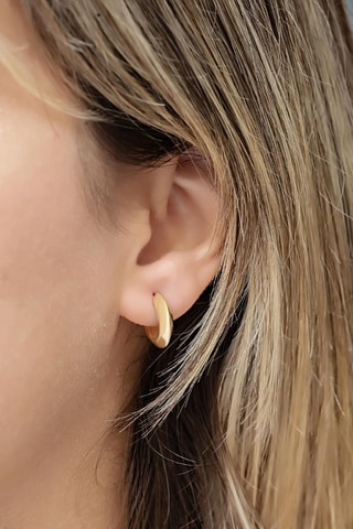 Créoles - Argent plaqué or jaune