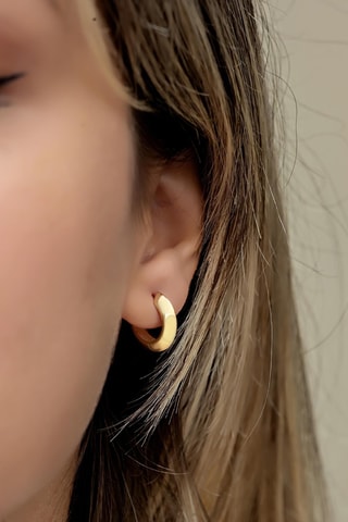 Créoles - Argent plaqué or jaune