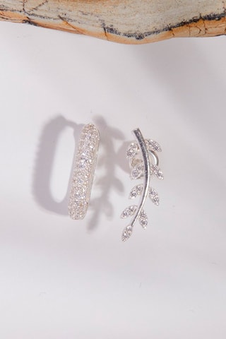 Boucles d'oreilles - Argent et zircons