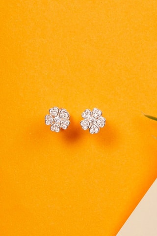 Puces - Argent et zircons