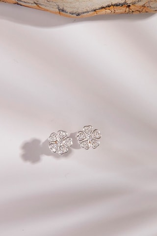 Puces - Argent et zircons