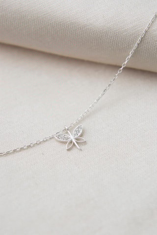 Chaîne de cheville - Argent et zircons