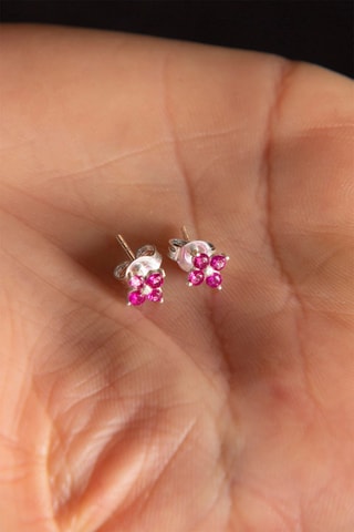 Puces - Argent et zircons