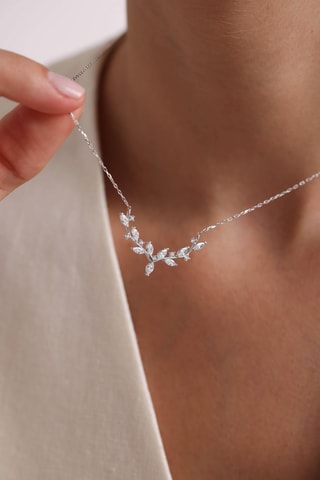 Collier - Argent et zircons