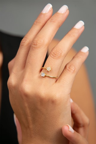 Bague - Argent et zircons