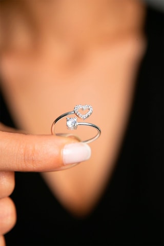 Bague - Argent et zircons