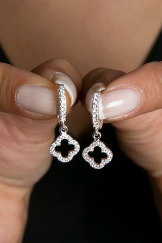 Créoles - Argent et zircons