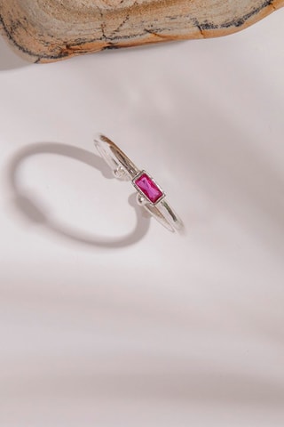 Bague - Argent doré rose et zircon