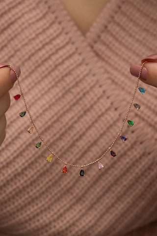 Collier - Argent et zircons