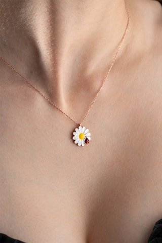 Collier - Argent plaqué or rose