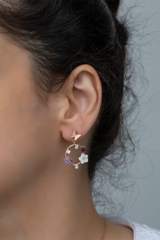 Boucles d'oreilles - Argent et zircons