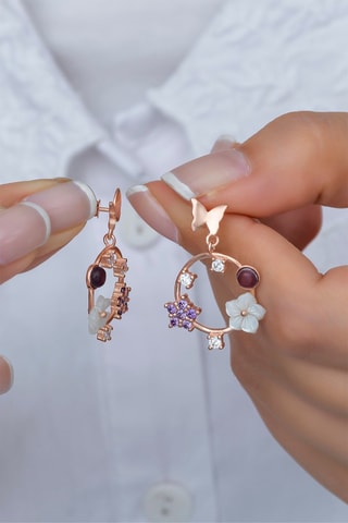 Boucles d'oreilles - Argent et zircons
