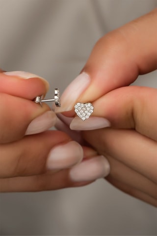Puces - Argent et zircons