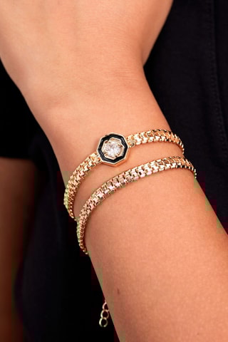 Bracelet - Doré et blanc