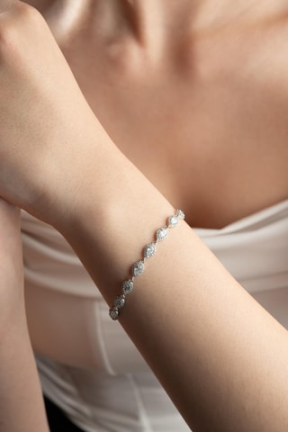 Bracelet - Argent et zircons
