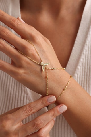 Bracelet 2-en-1 - Argent plaqué or jaune