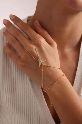 Bracelet 2-en-1 - Argent plaqué or jaune