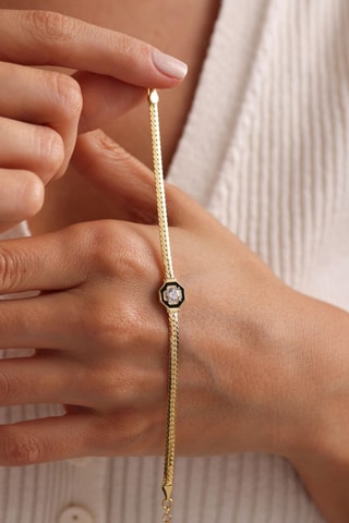 Bracelet - Argent plaqué or jaune