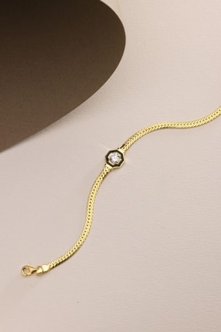 Bracelet - Argent plaqué or jaune