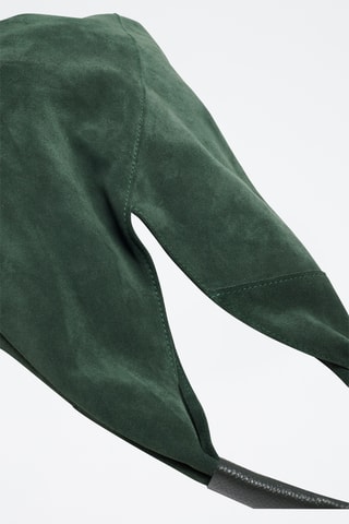 Mala shopper de nobuck Deni - Verde