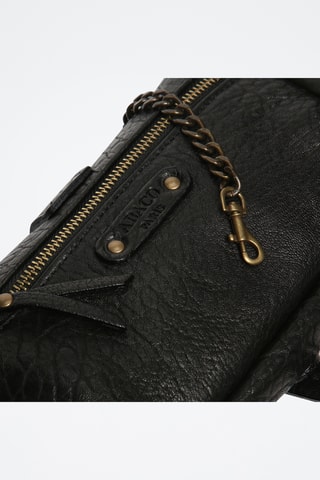 Mala a tiracolo em couro Beauty - Preto