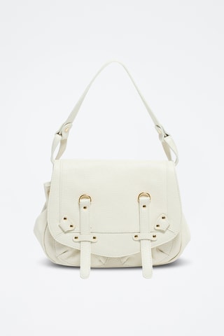 Mala em couro Mini Jamily - Branco
