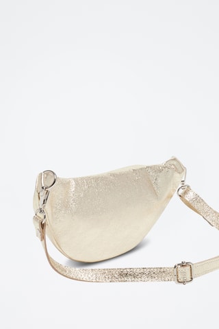 Bolsa de cintura em couro Lyat - Dourado