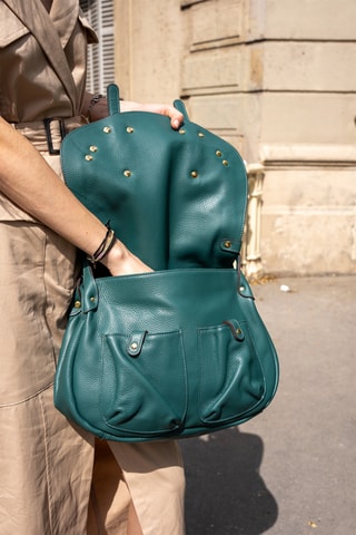 Mala a tiracolo Jamily - Preto e verde