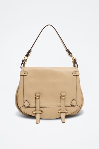 Sac bandoulière en cuir Jamily - Nude