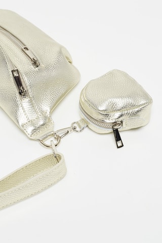 Bolsa de cintura em couro Tena - Dourado - Dourado