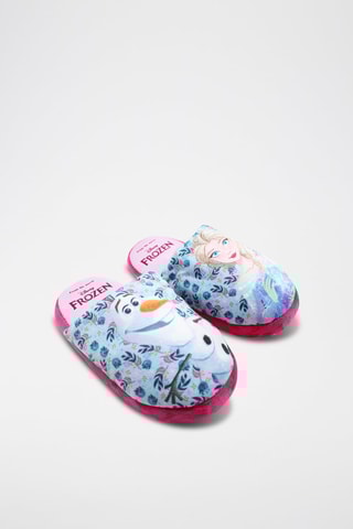 Pantoufles La Reine des Neiges Disney - Bleu et rose
