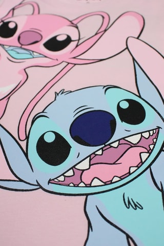 T-shirt Angel et Stitch Lilo et Stitch Disney - Rose