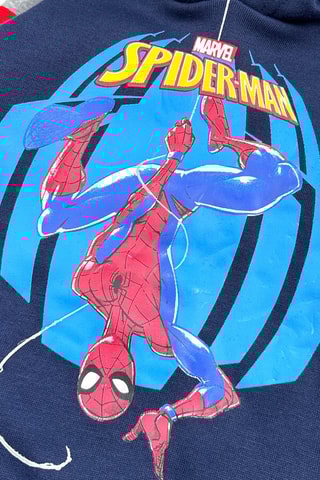 Sweat à capuche Spider-Man Avengers Marvel - Bleu marine et gris clair chiné