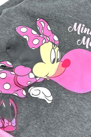 Sweat à capuche Minnie Disney - Gris foncé chiné