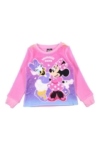 Pyjama polaire Daisy et Minnie Disney - Rose
