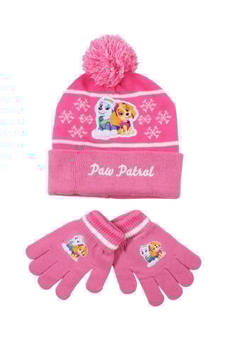 Bonnet et gants Everest et Stella Pat’ Patrouille - Rose et blanc
