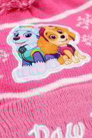 Bonnet et gants Everest et Stella Pat’ Patrouille - Rose et blanc