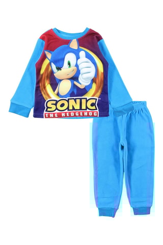 Pijama polar Sonic - Azul-celeste