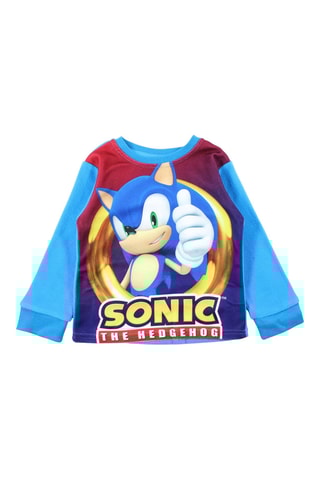 Pijama polar Sonic - Azul-celeste