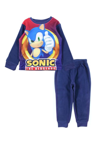 Pijama polar Sonic - Azul-marinho