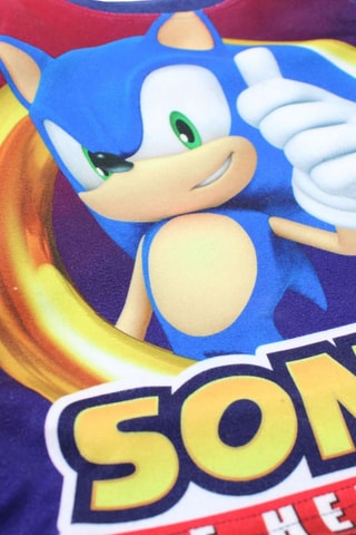 Pijama polar Sonic - Azul-marinho