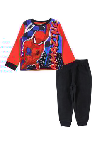 Pijama polar Homem-Aranha Os Vingadores Marvel - Preto