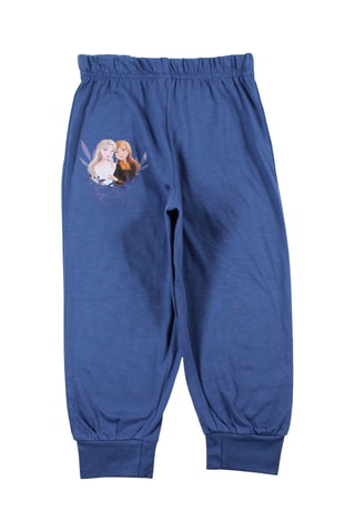 T-shirt et pantalon Elsa et Anna La Reine des Neiges Disney - Blanc et bleu marine