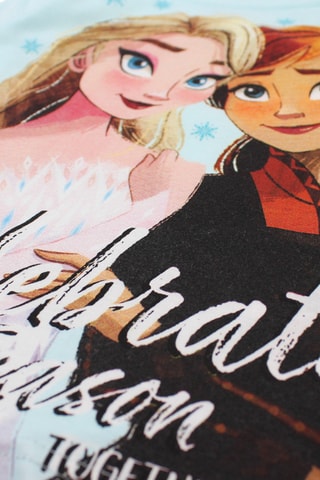 T-shirt et pantalon Elsa et Anna La Reine des Neiges Disney - Ciel
