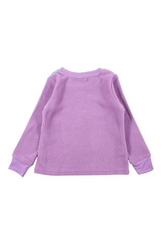Pyjama polaire Elsa et Anna La Reine des Neiges Disney - Mauve